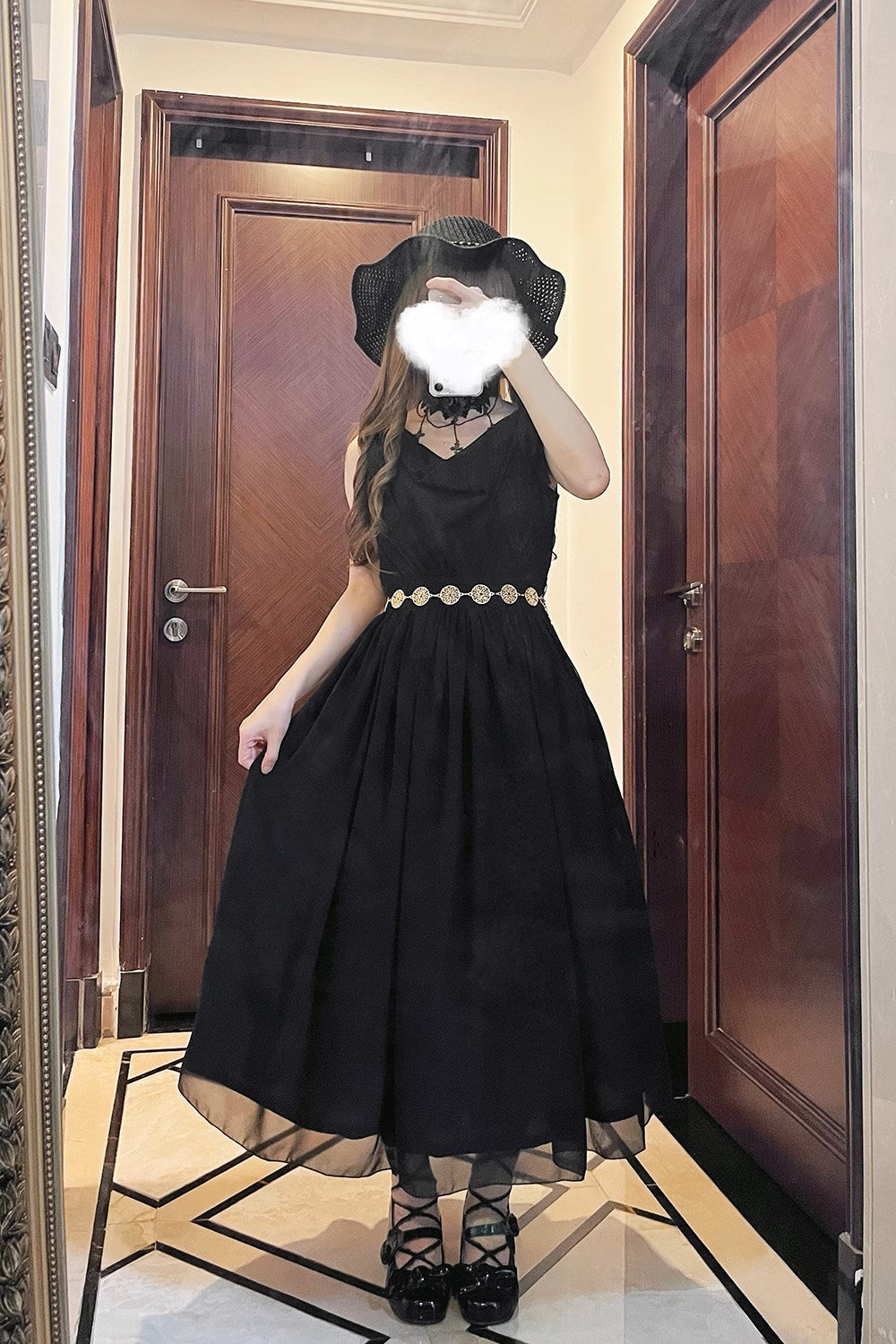 【予約販売】Elegance Greek ドレープジャンパースカート