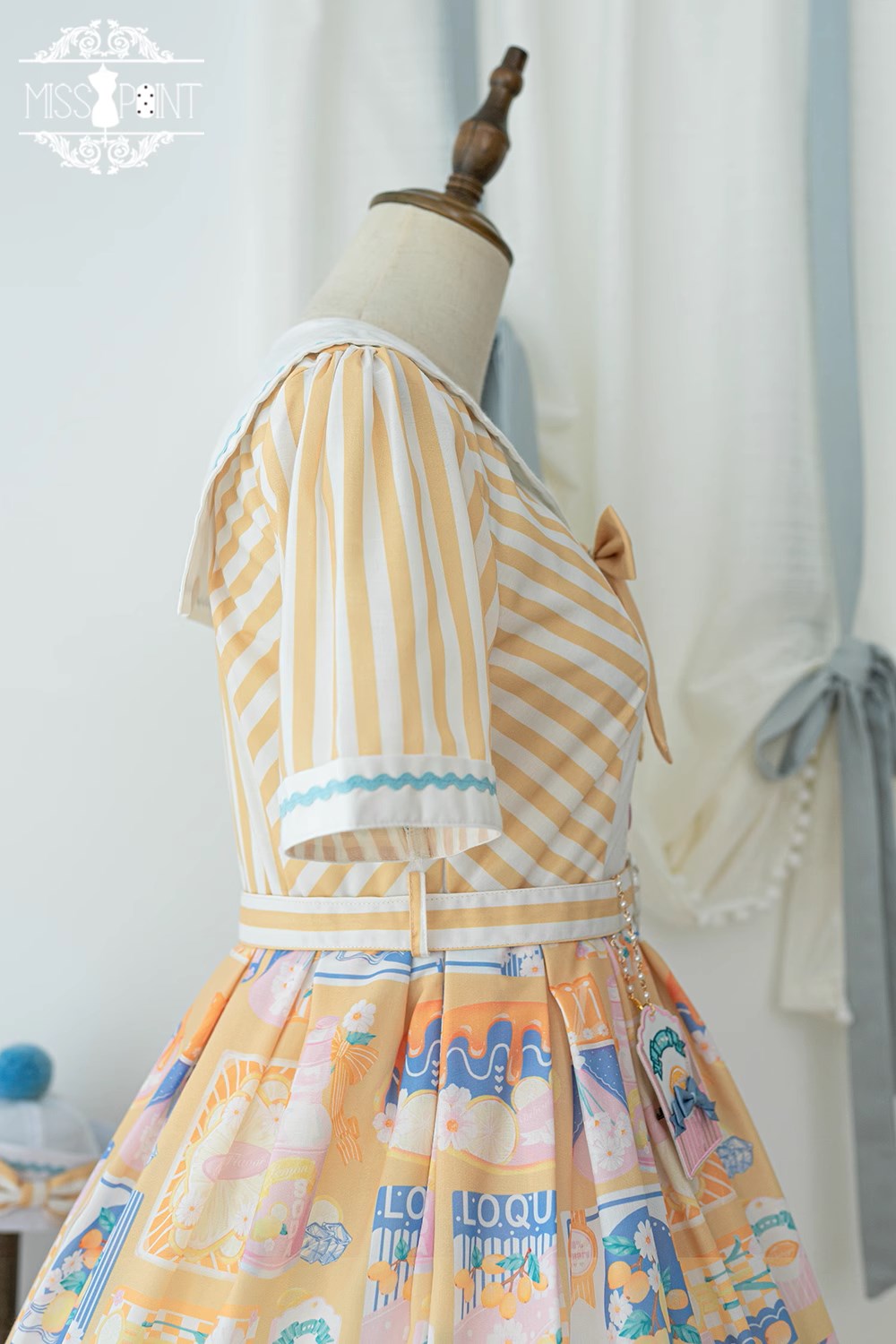 【予約販売】Loquat and Lemon セーラーカラーワンピース