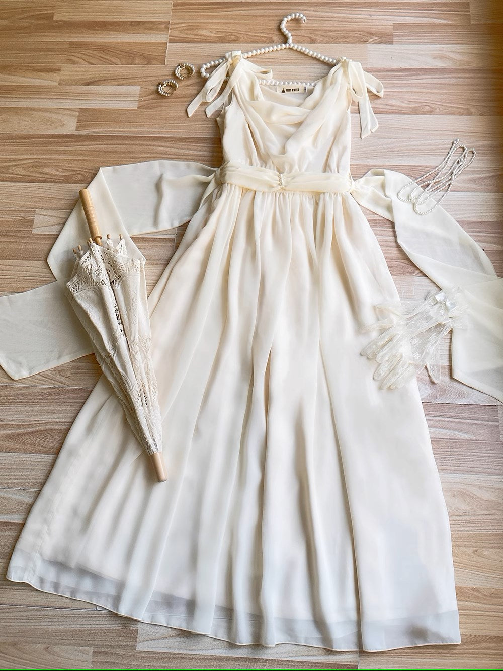 【予約販売】Elegance Greek ドレープジャンパースカート