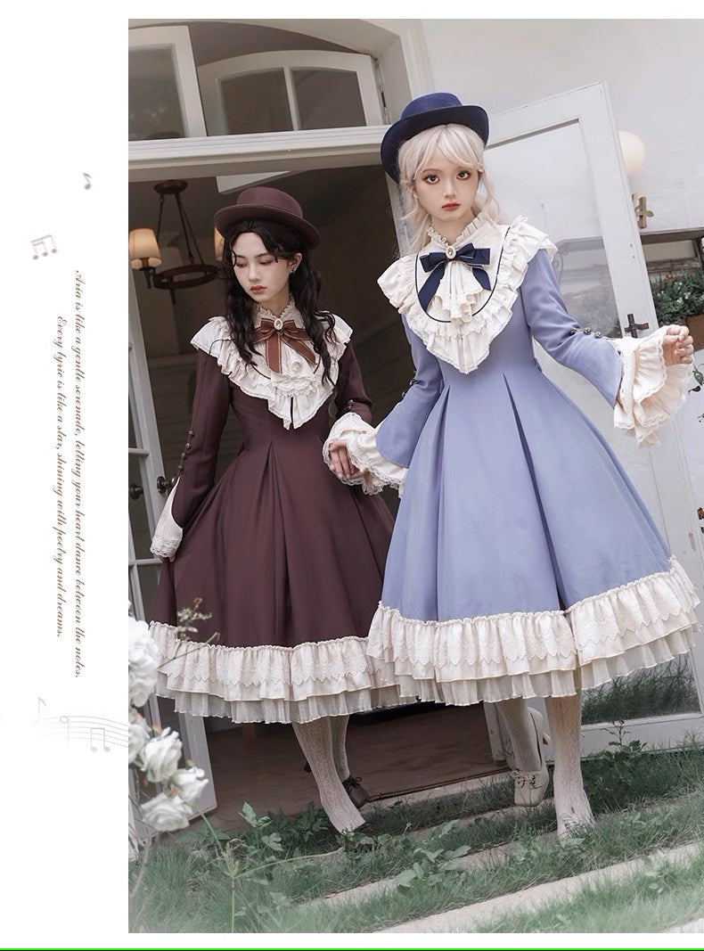 Breeze Aria クラシカルケープ付きワンピース