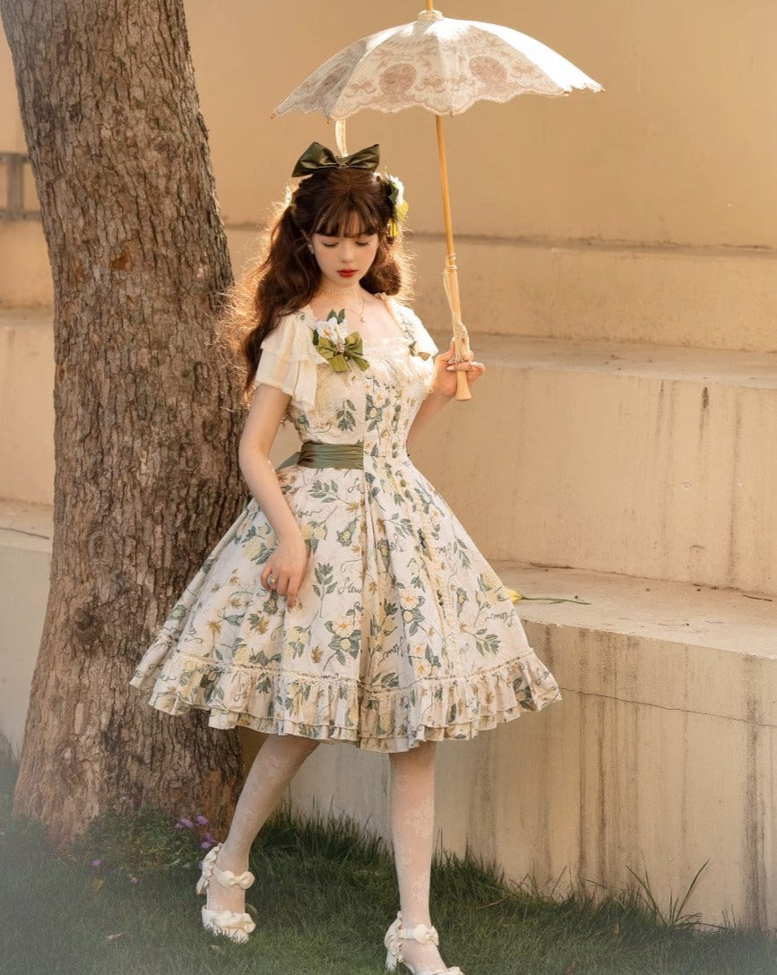 【大阪店】Little Lady Camelliaジャンパースカート ワンピース