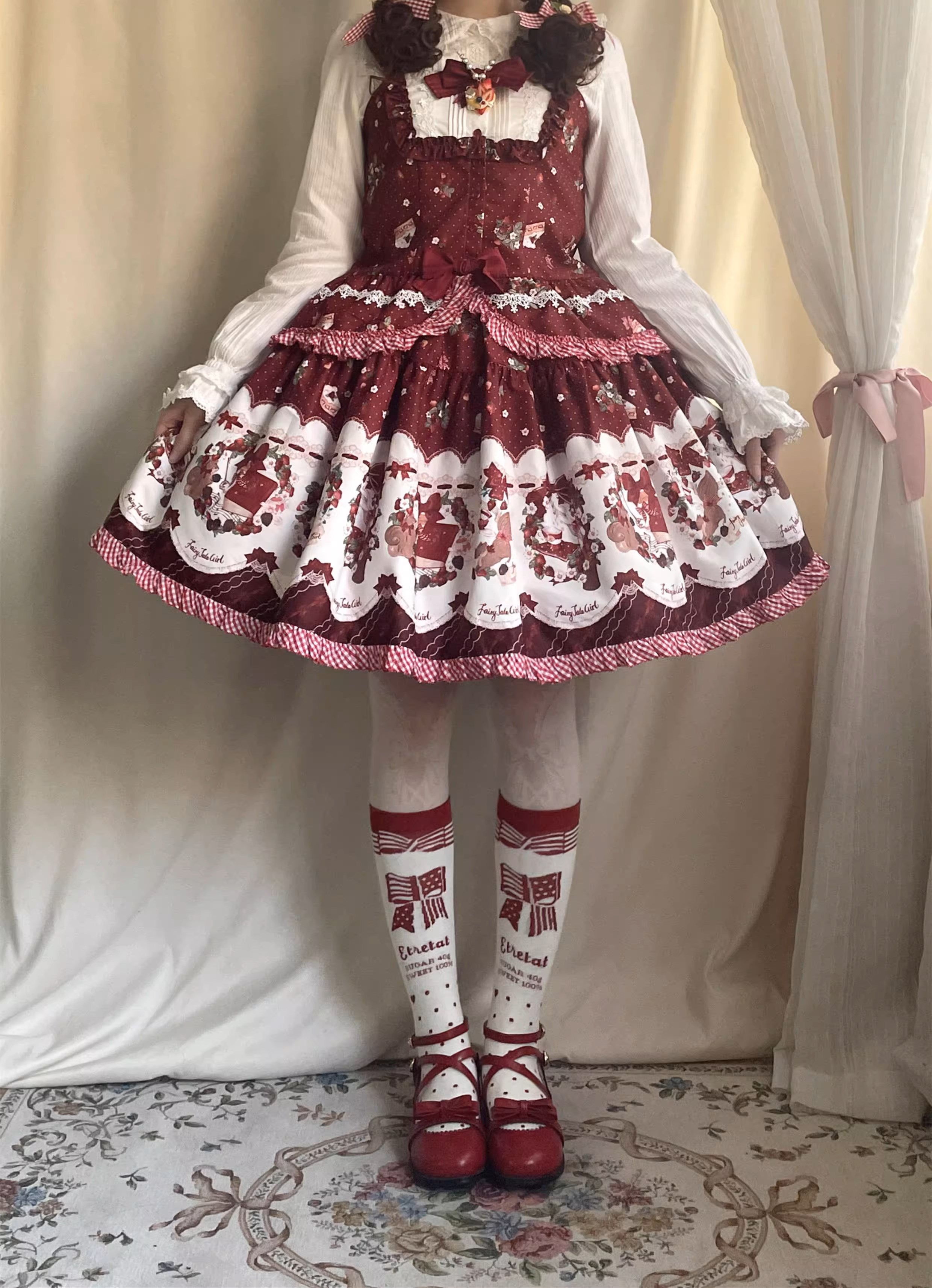 Berry Party プリントミニスカート