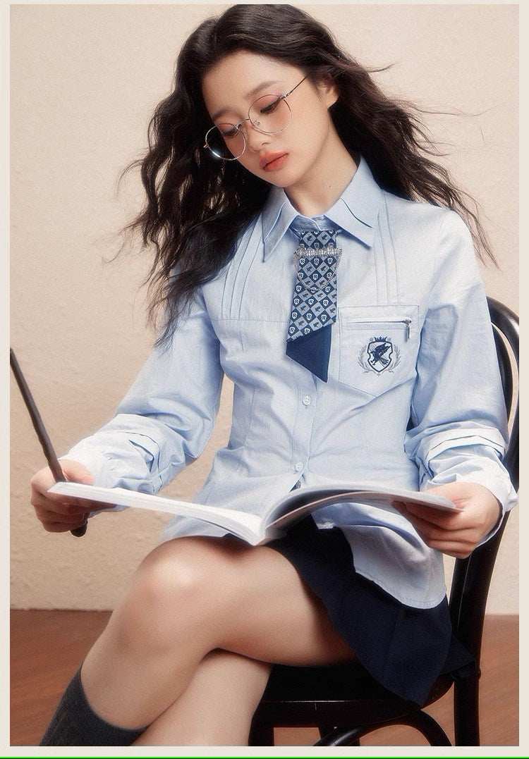 [Pre-orderle] Hogwarts School of Witchcraft and Wizardry waist shape blouse