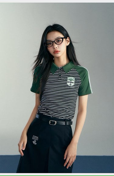 [Pre-order] Hogwarts School of Witchcraft and Wizardry Striped Polo Shirt
