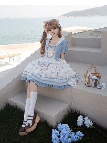 [Pre-orders available until 7/4] The Broken Mirror of Lies Sailor Collar Dress