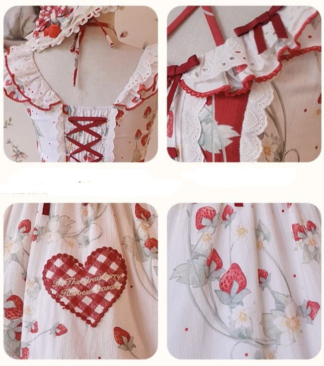 Strawberry Orchard 苺のジャンパースカート