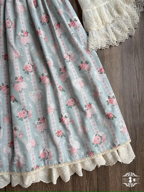 [Pre-order] Lilica Garden Floral Corset Jumper Skirt