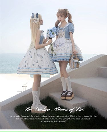 [Pre-orders available until 7/4] The Broken Mirror of Lies Sailor Collar Dress