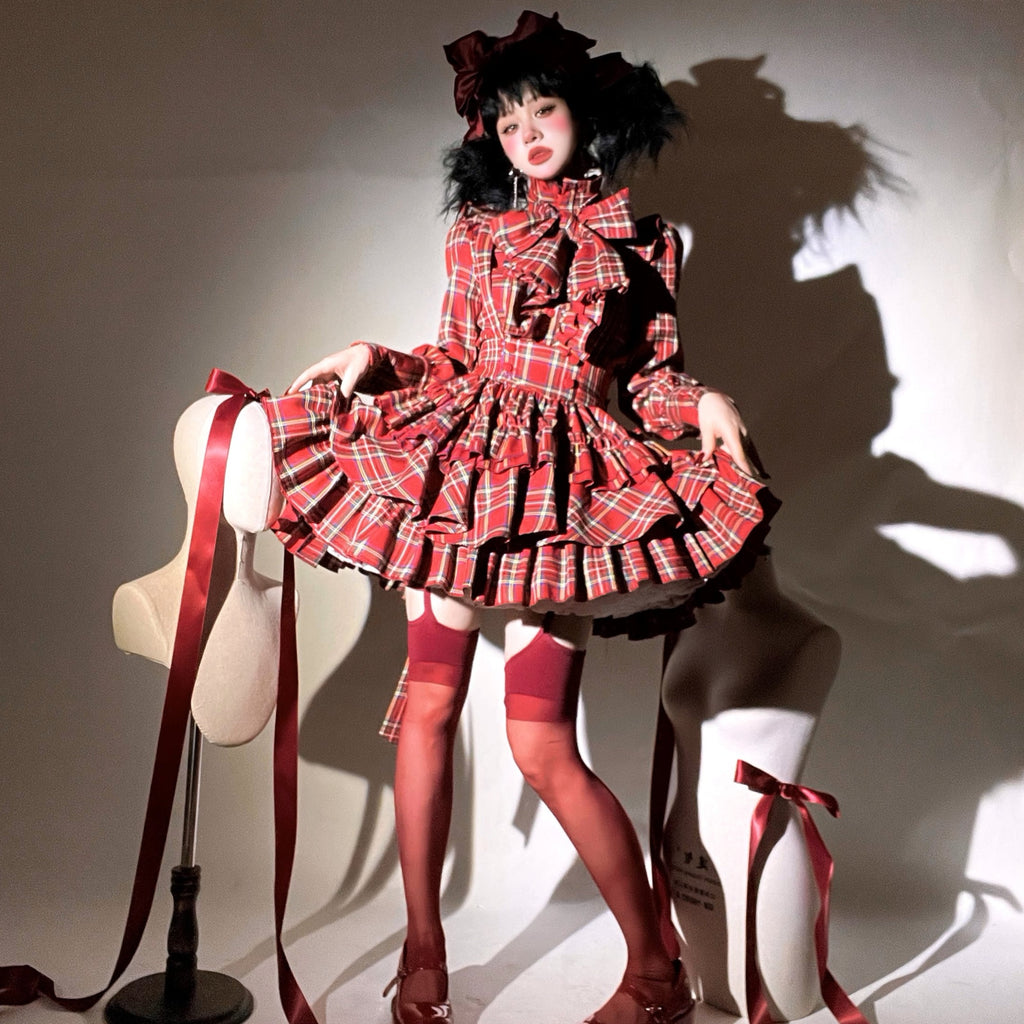 Doll's House サスペンダーミニスカート チェック柄全4色