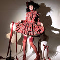 Doll's House リボンタイフリルブラウス チェック柄全4色