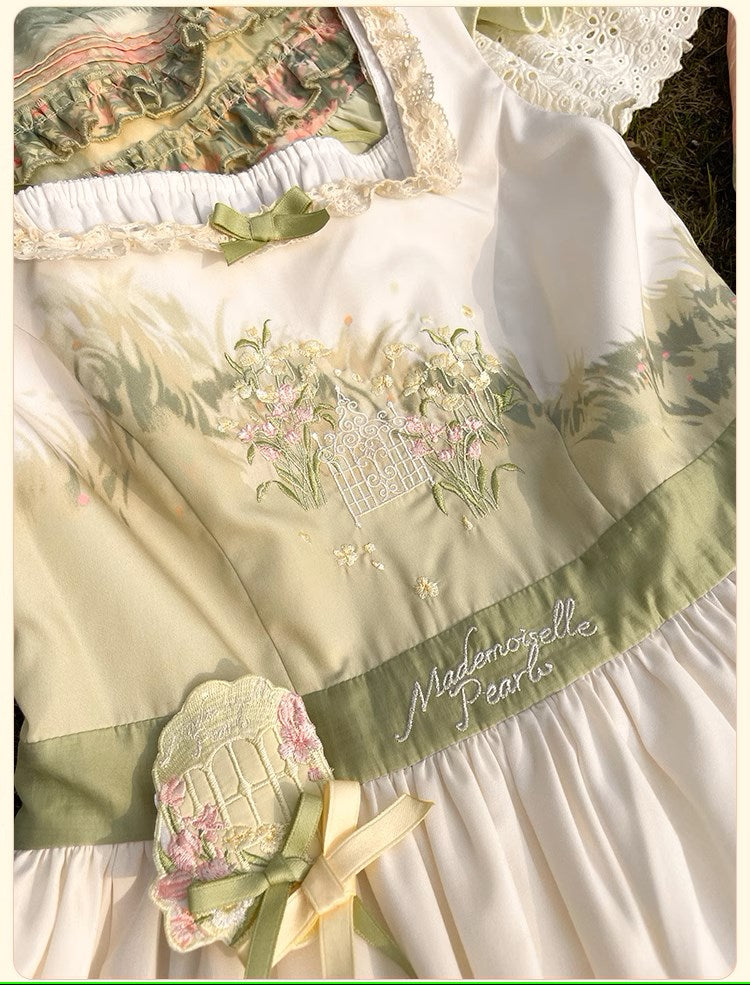 【再販・受注予約2/12まで】Fragrant Grass プリントジャンパースカート