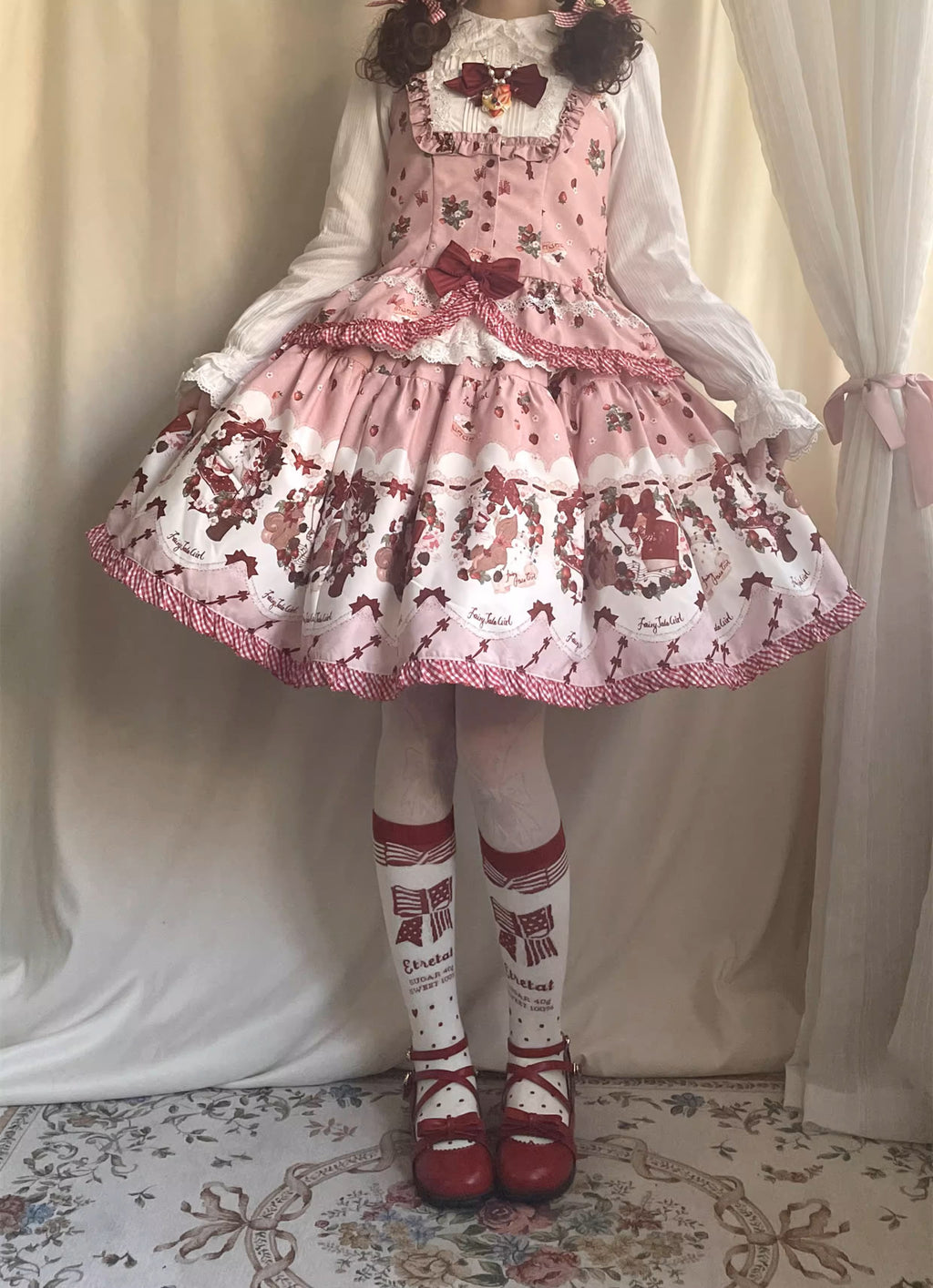 Berry Party プリントミニスカート