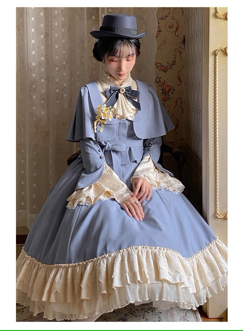 Breeze Aria クラシカルケープ付きワンピース