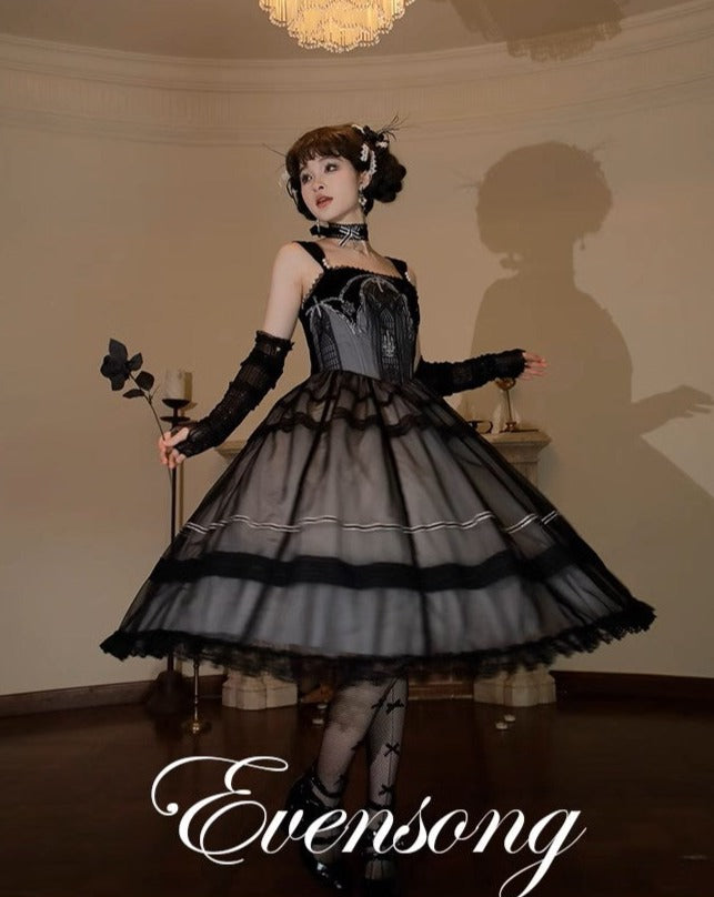 [Sale period ended] Evensong veil jumper skirt