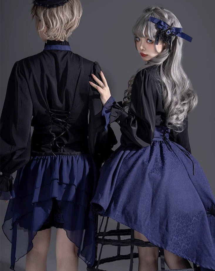 【予約販売】Evil Twins 皇子系 ブラウス・ベスト・マント・パンツ【4点購入で10%オフ】