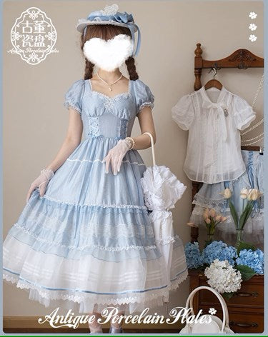 [Pre-orders available until 7/8] Antique Porcelain Plates Dress