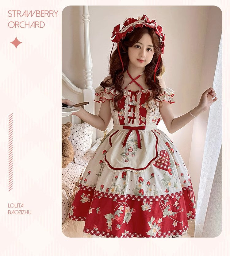 Strawberry Orchard 苺のジャンパースカート