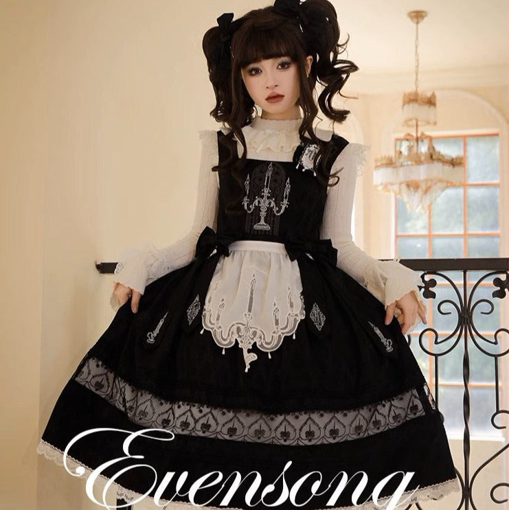 [Resale/Pre-orders available until 11/3] Evensong ribbon jumper skirt