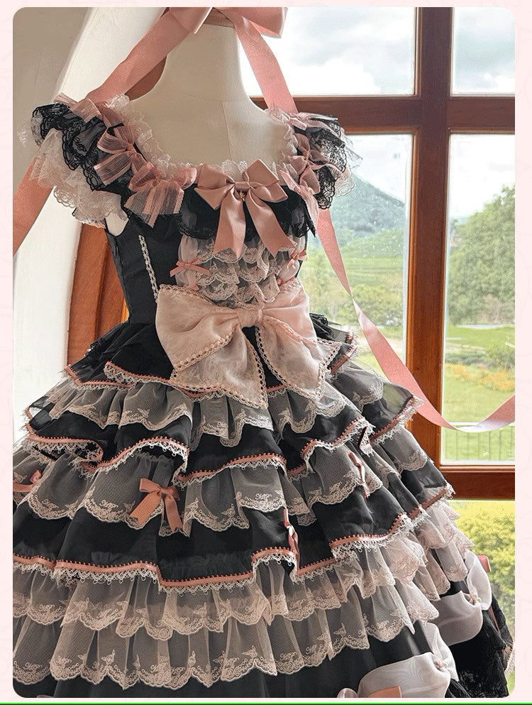 [Pre-orders available until 10/16] Rose Courtyard Lace and Ribbon Dress