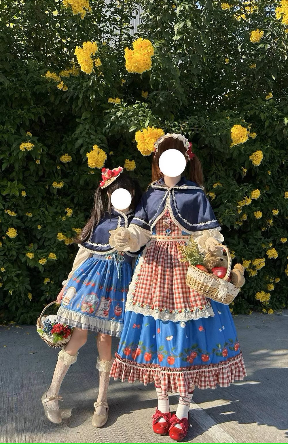キッズサイズ【販売期間終了】Apple Garden バイエルン風ジャンパースカート・ブラウス・マント