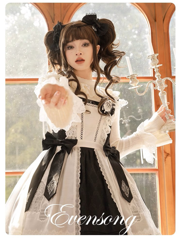 [Resale/Pre-orders available until 11/3] Evensong ribbon jumper skirt