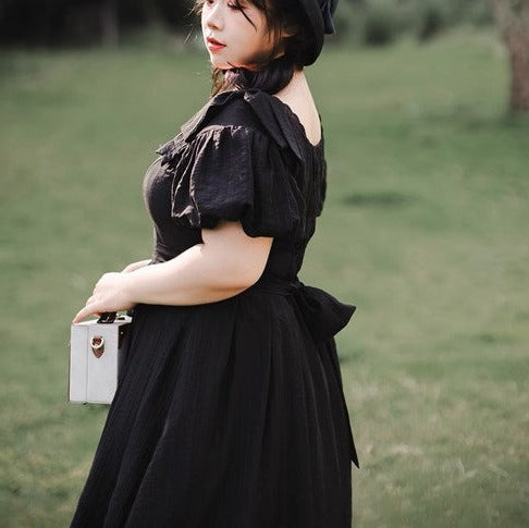 [Pre-order] Forest Gallery Retro Elegant Dress with Ribbon Hair Accessory Type 2