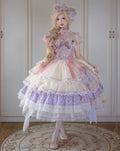 【再販・受注予約8/8まで】Dream Alice ラグジュアリーセットアップ／パープル／ロング丈