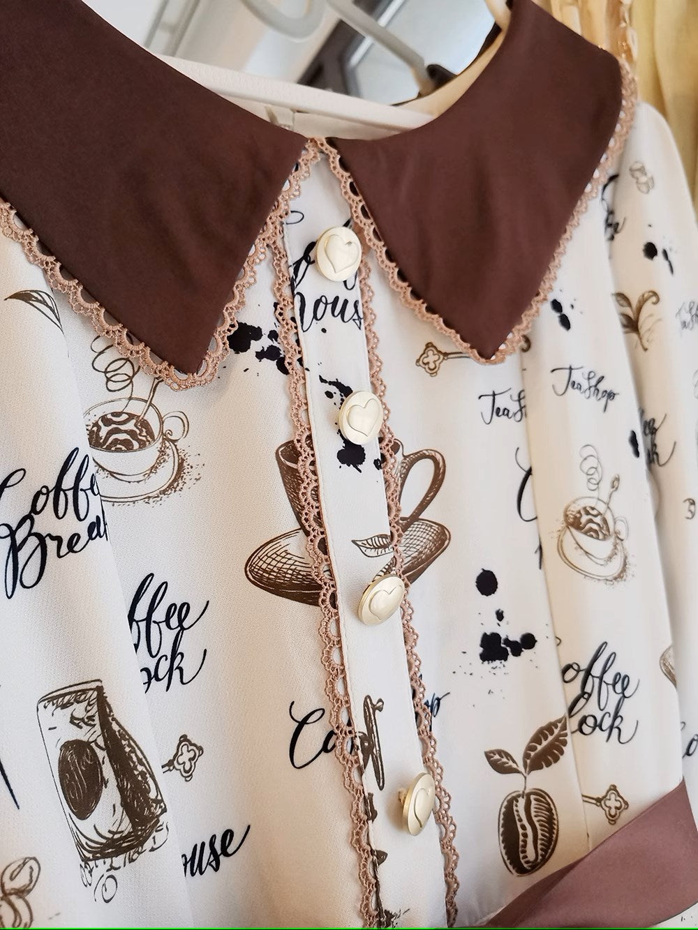 【予約販売】Caramel Latte Sweet レトロガーリーワンピース