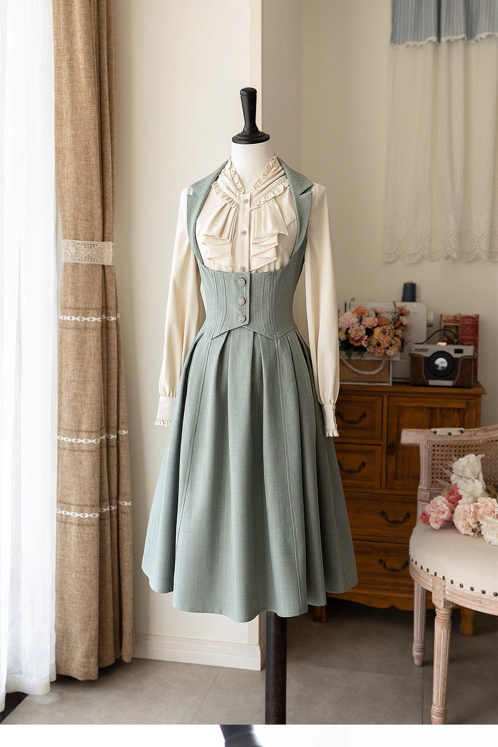 【予約販売】Forest Knows Fall クラシカルジャンパースカート・リボンカチューシャ付き