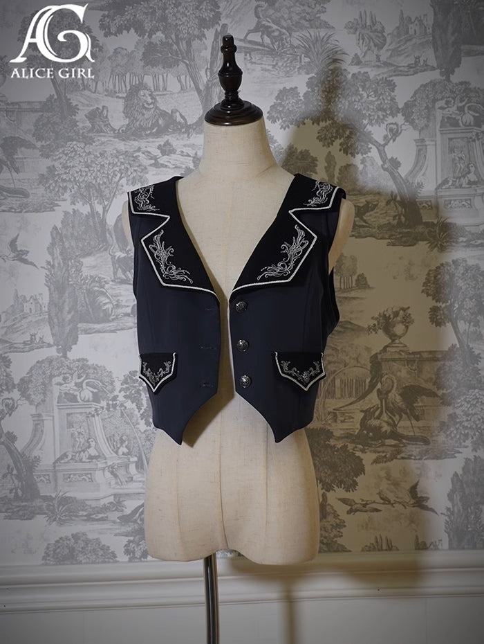 [Sale period ended] Treasure Hunt Map embroidery vest