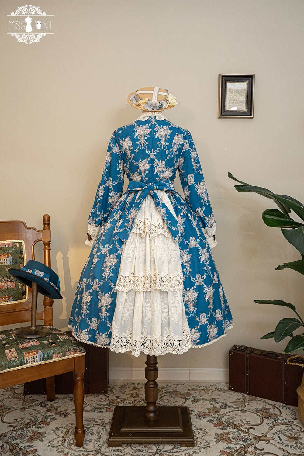 【予約販売】Antique Flower Wall ワンピース