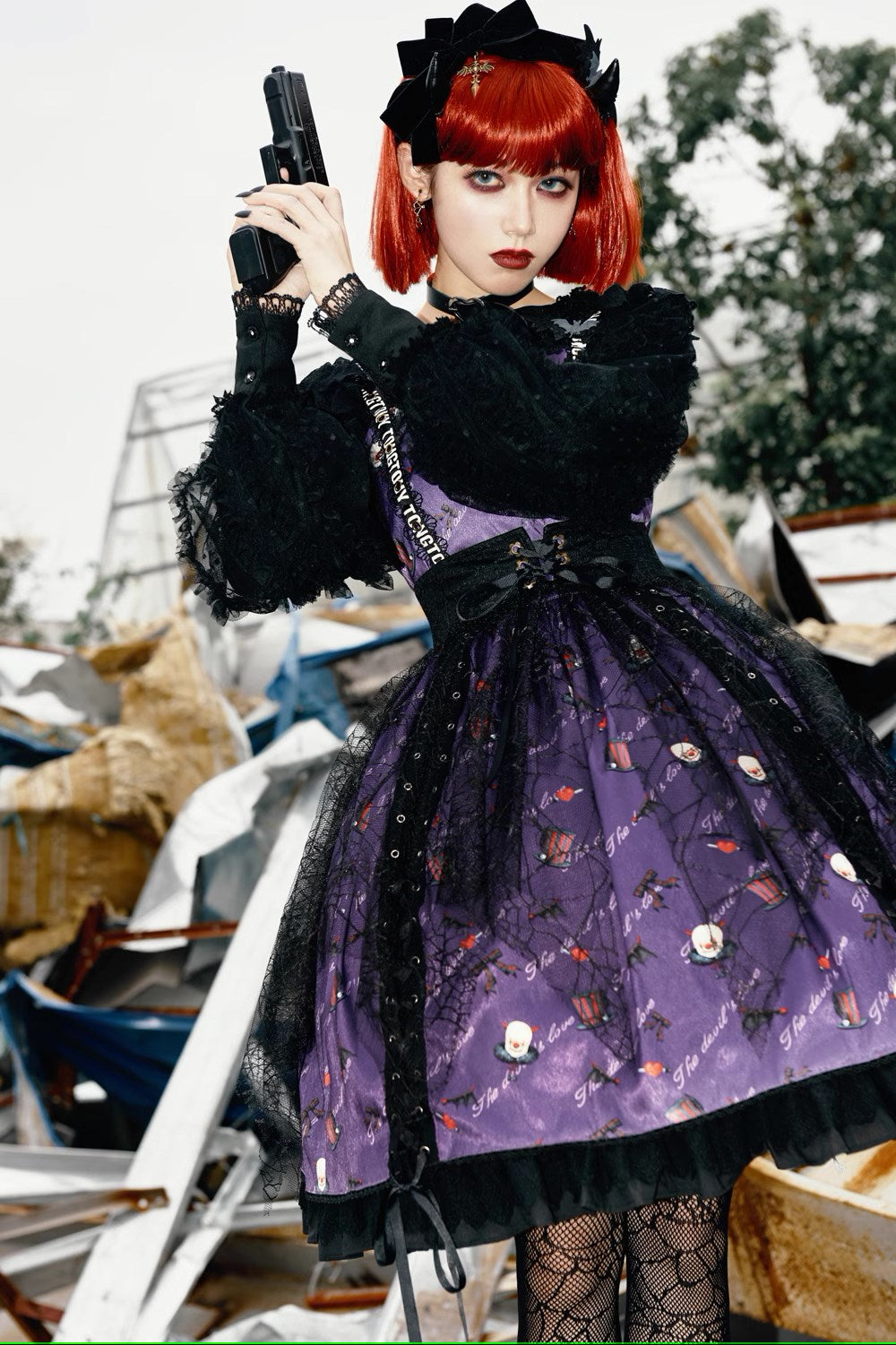 【予約販売】Clown Revival Night ジャンパースカート