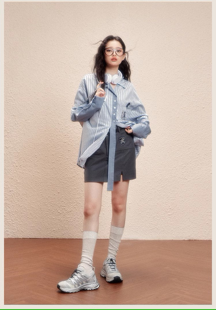 [Pre-order] Hogwarts School of Witchcraft and Wizardry stripe design blouse