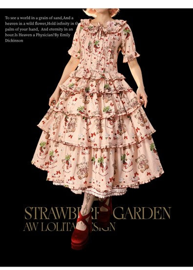【再販・受注予約5/18まで】Camellia Berry 半袖セットアップ・ロング丈