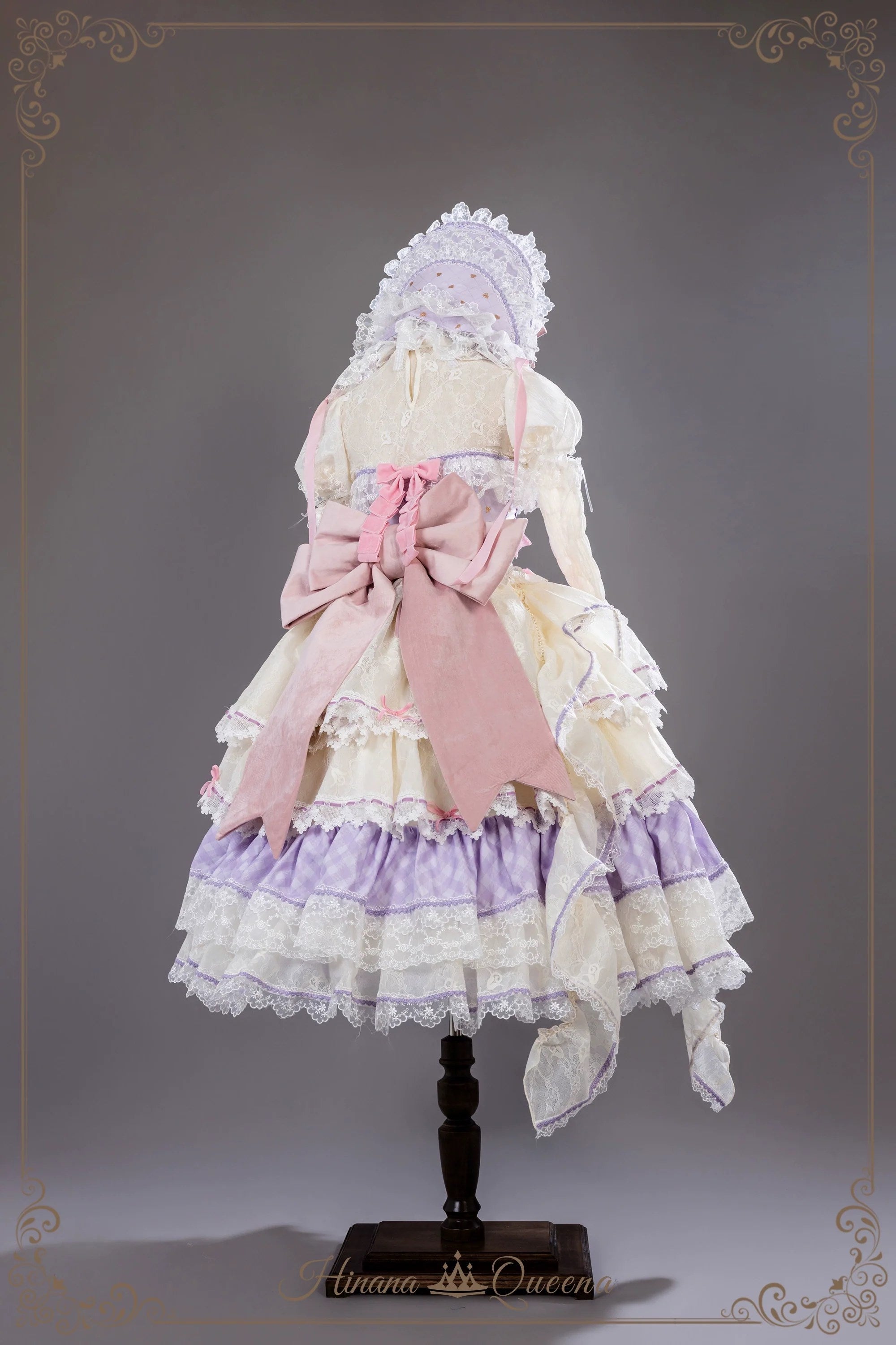 【再販・受注予約8/8まで】Dream Alice ラグジュアリーセットアップ／パープル／ロング丈
