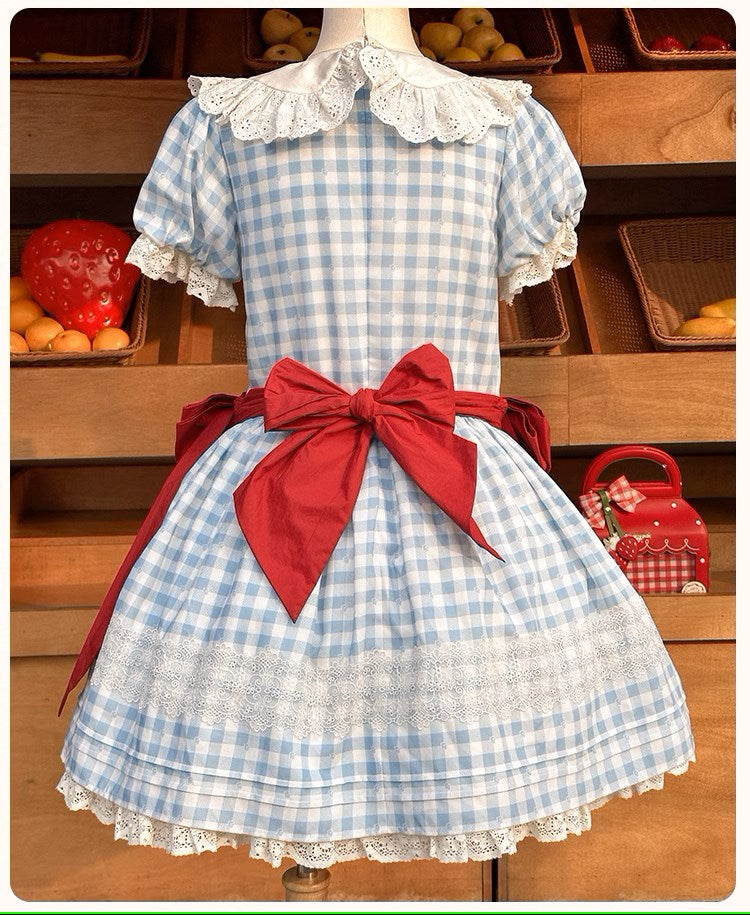 Strawberry Basket 丸襟ワンピース