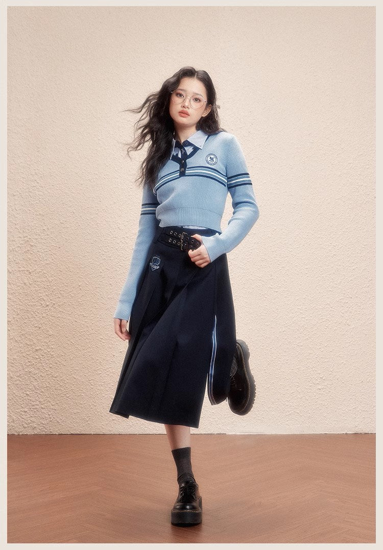 [Pre-order] Hogwarts School of Witchcraft and Wizardry Lined Midi Length Slit Skirt