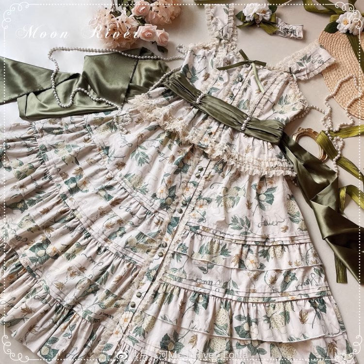 Camellia and Pearl Print Skirt