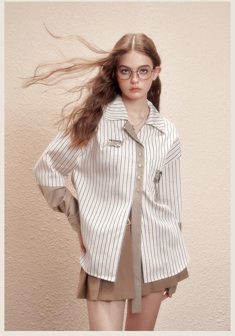 [Pre-order] Hogwarts School of Witchcraft and Wizardry stripe design blouse