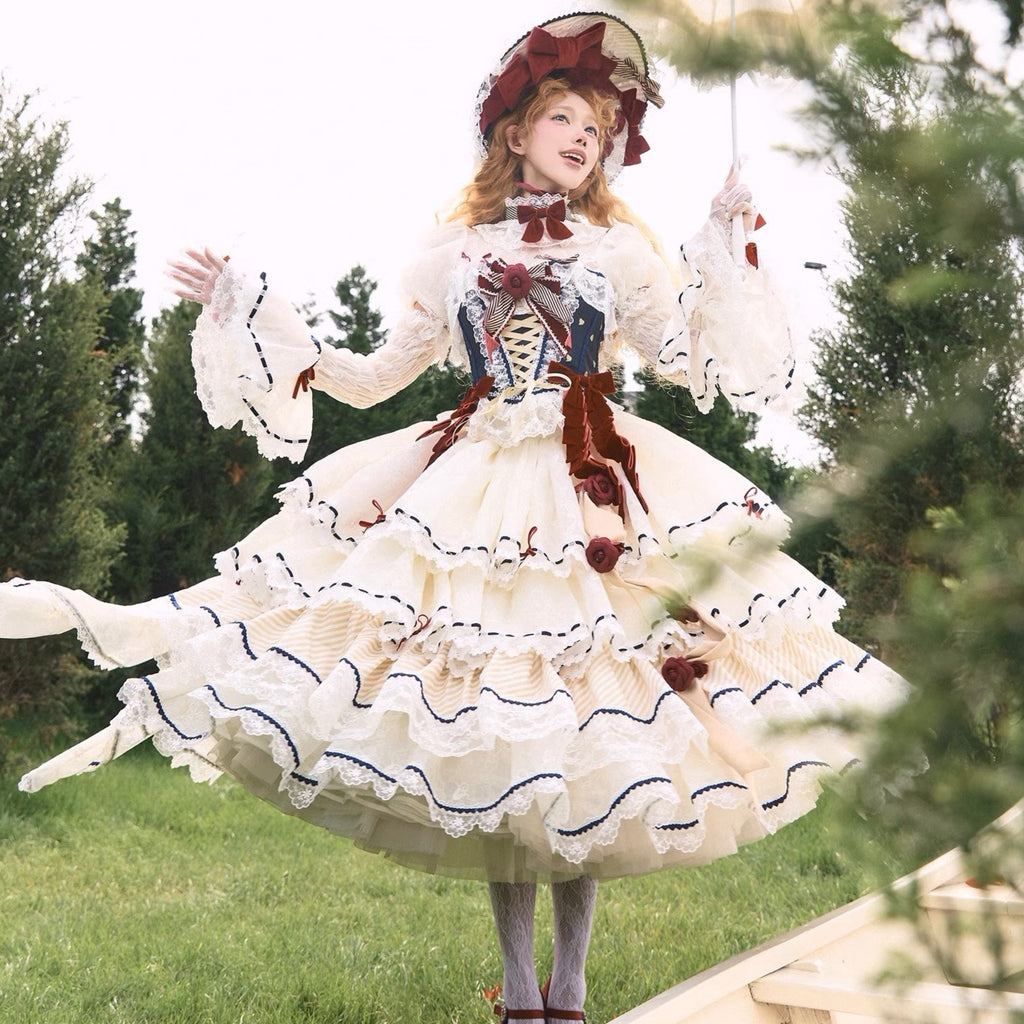 【再販・受注予約8/8まで】Dream Alice ラグジュアリーセットアップ／白雪姫／ロング丈