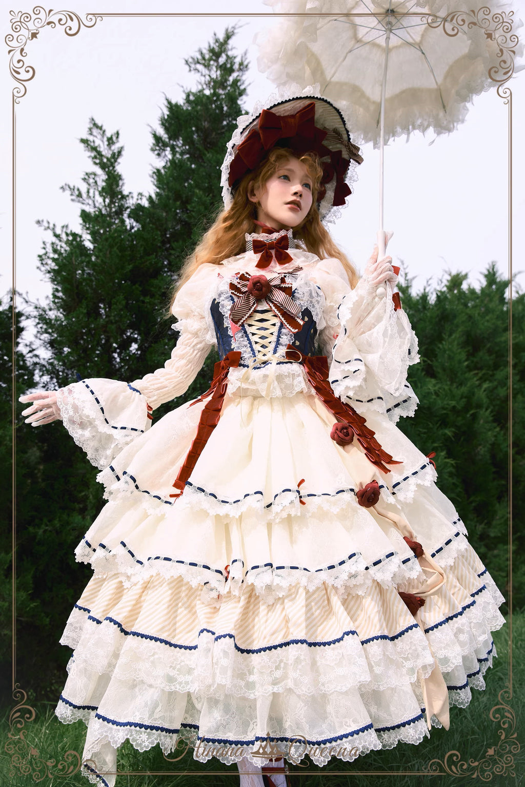 【再販・受注予約8/8まで】Dream Alice ラグジュアリーセットアップ／白雪姫／ロング丈