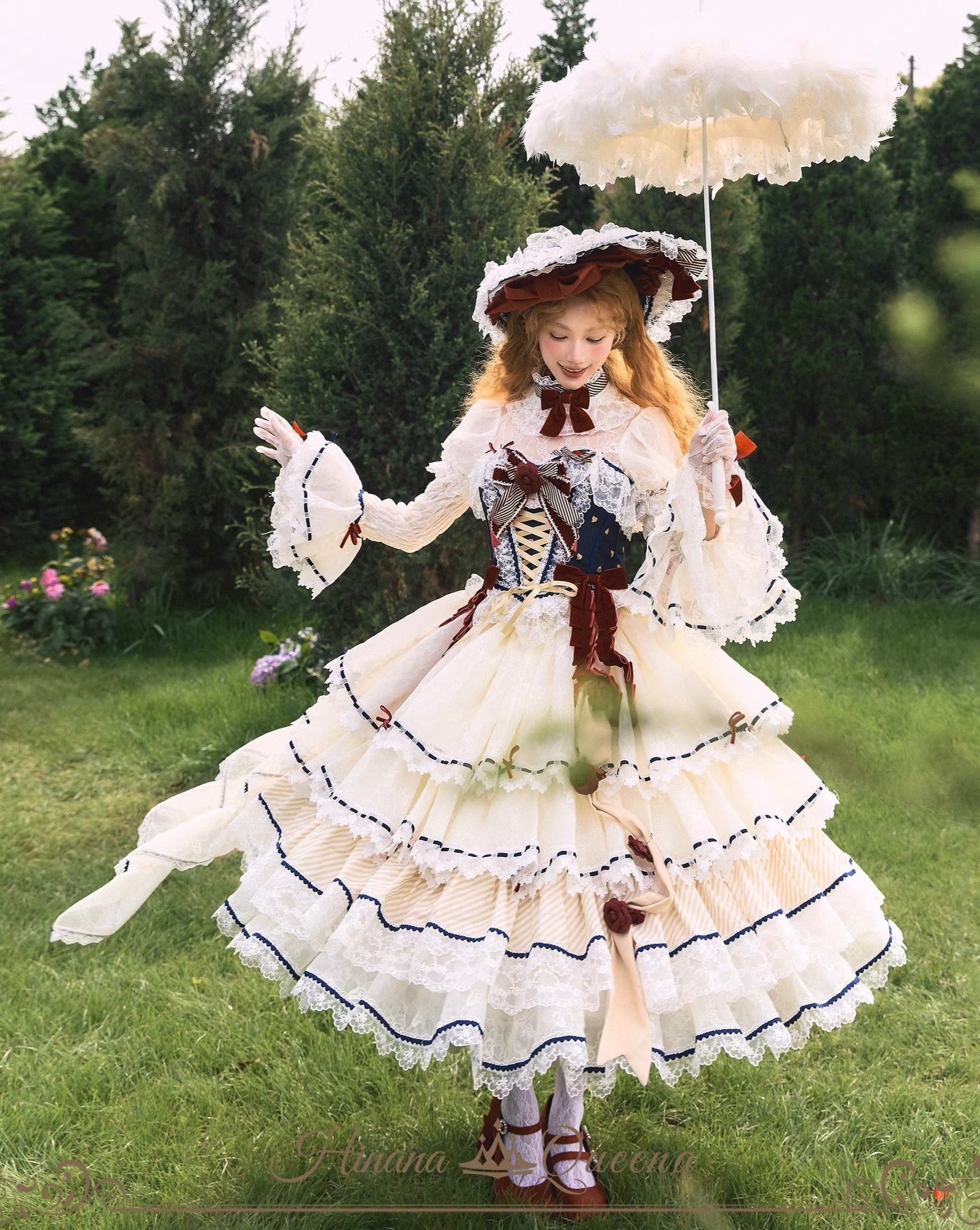 【再販・受注予約8/8まで】Dream Alice ラグジュアリーセットアップ／白雪姫／ロング丈