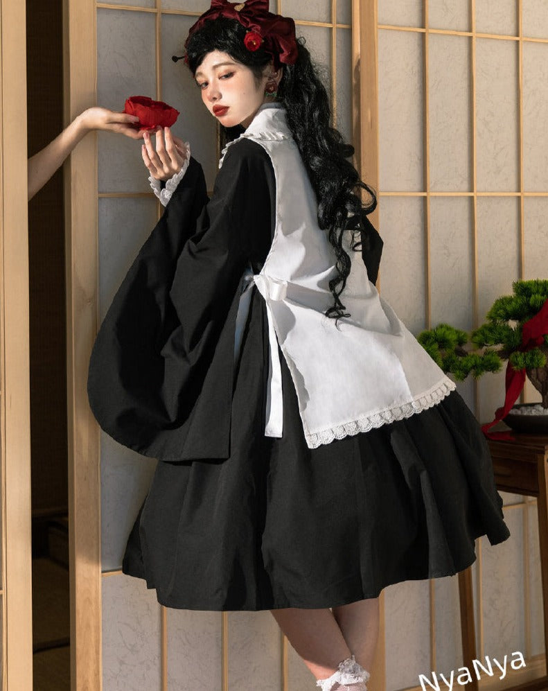 Japanese Style Gothic Retro Chic Punk Lolita Dress Set BM008 –  KawaiiMoriStore