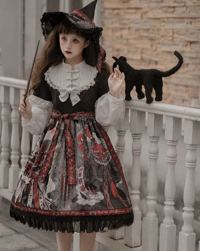 Witch Sister Gothic Lolita Frill Dress