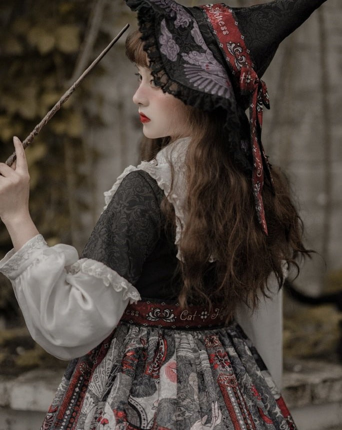 魔女の姉妹 ゴスロリ フリルワンピース