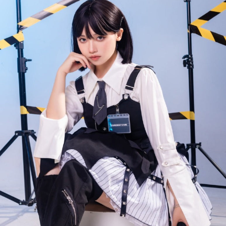 Machinist ミリロリ ベストとスカートのセットアップ ベルト付