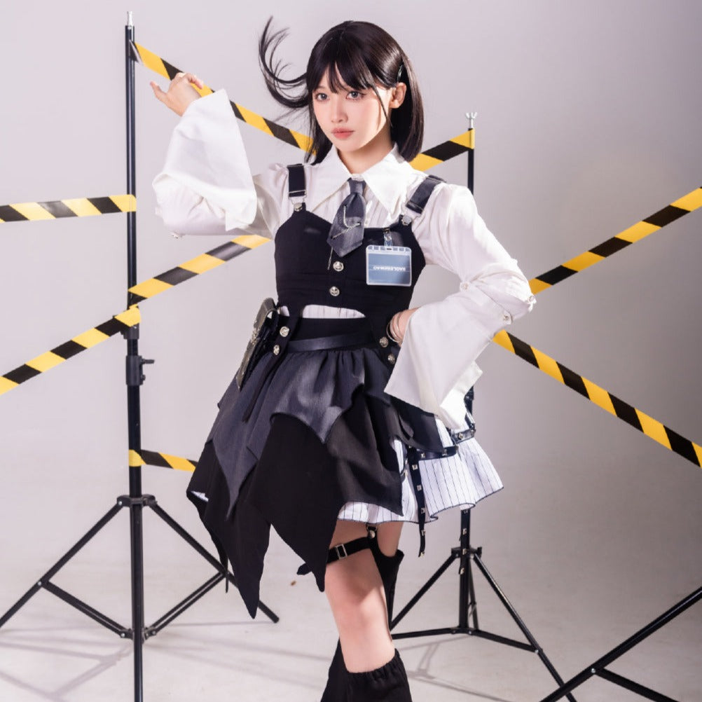 Machinist ミリロリ ベストとスカートのセットアップ ベルト付