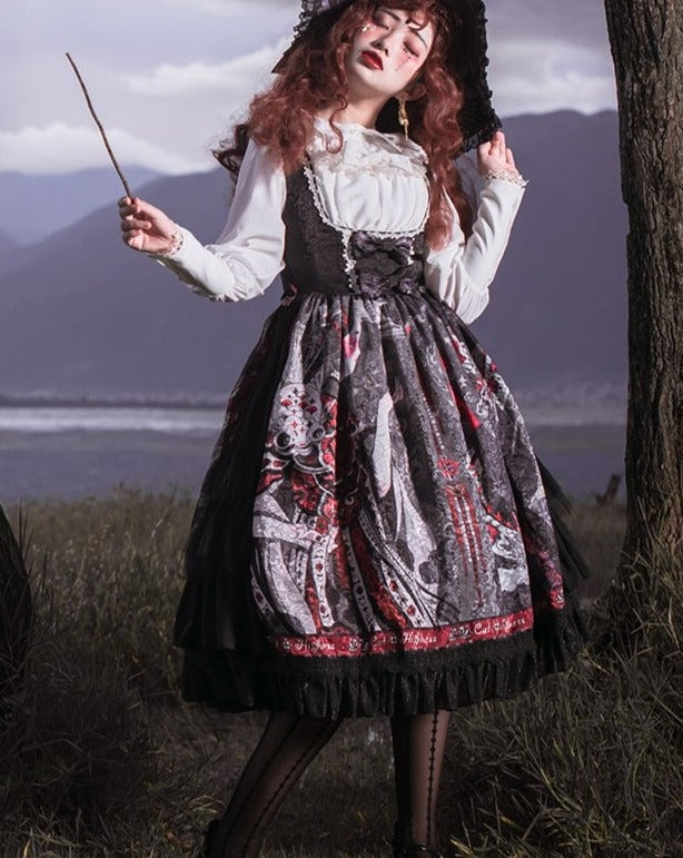 魔女の姉妹 ゴスロリ ジャンパースカート2型 – ロリータファッション通販RonRon