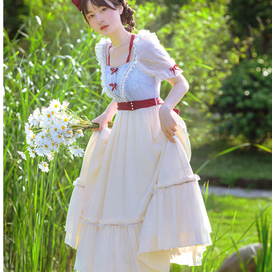 Picnic Style Snow White Lolita Dress