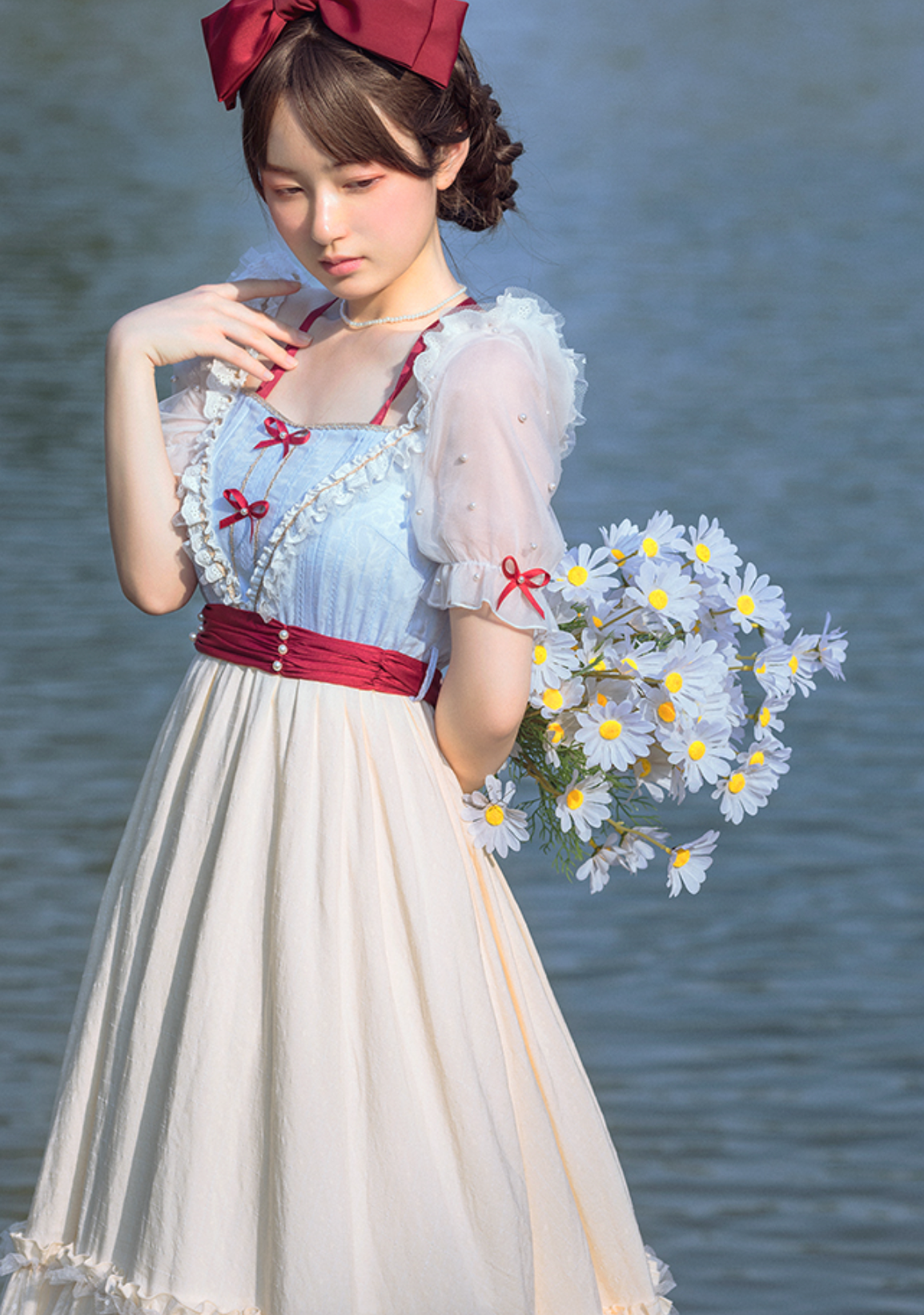 Picnic Style Snow White Lolita Dress